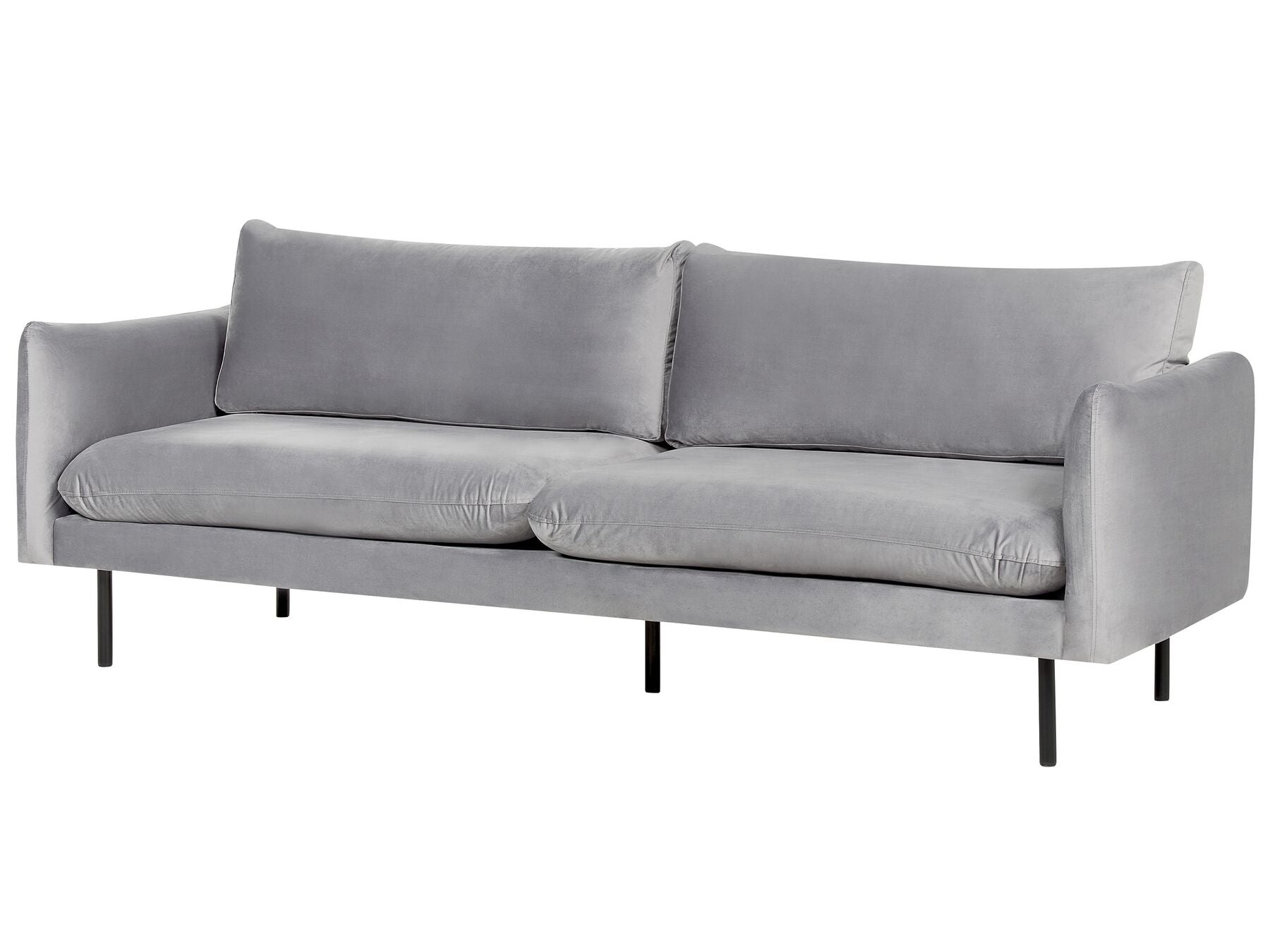 Velvet 3 Seater Sofa Grey VINTERBRO