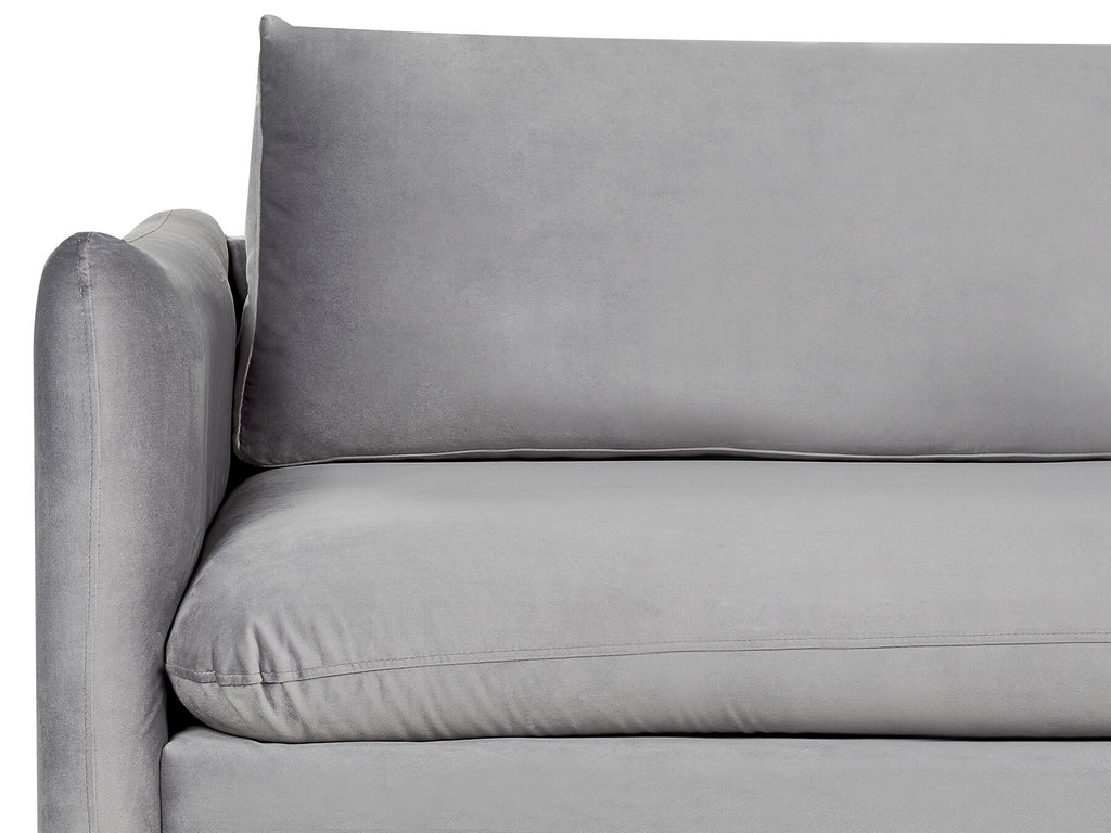 Velvet 3 Seater Sofa Grey VINTERBRO