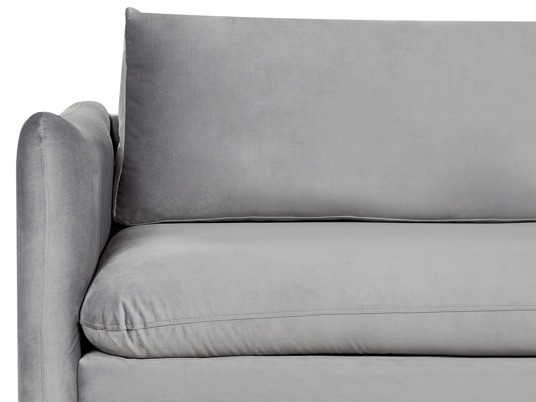 Velvet 3 Seater Sofa Grey VINTERBRO