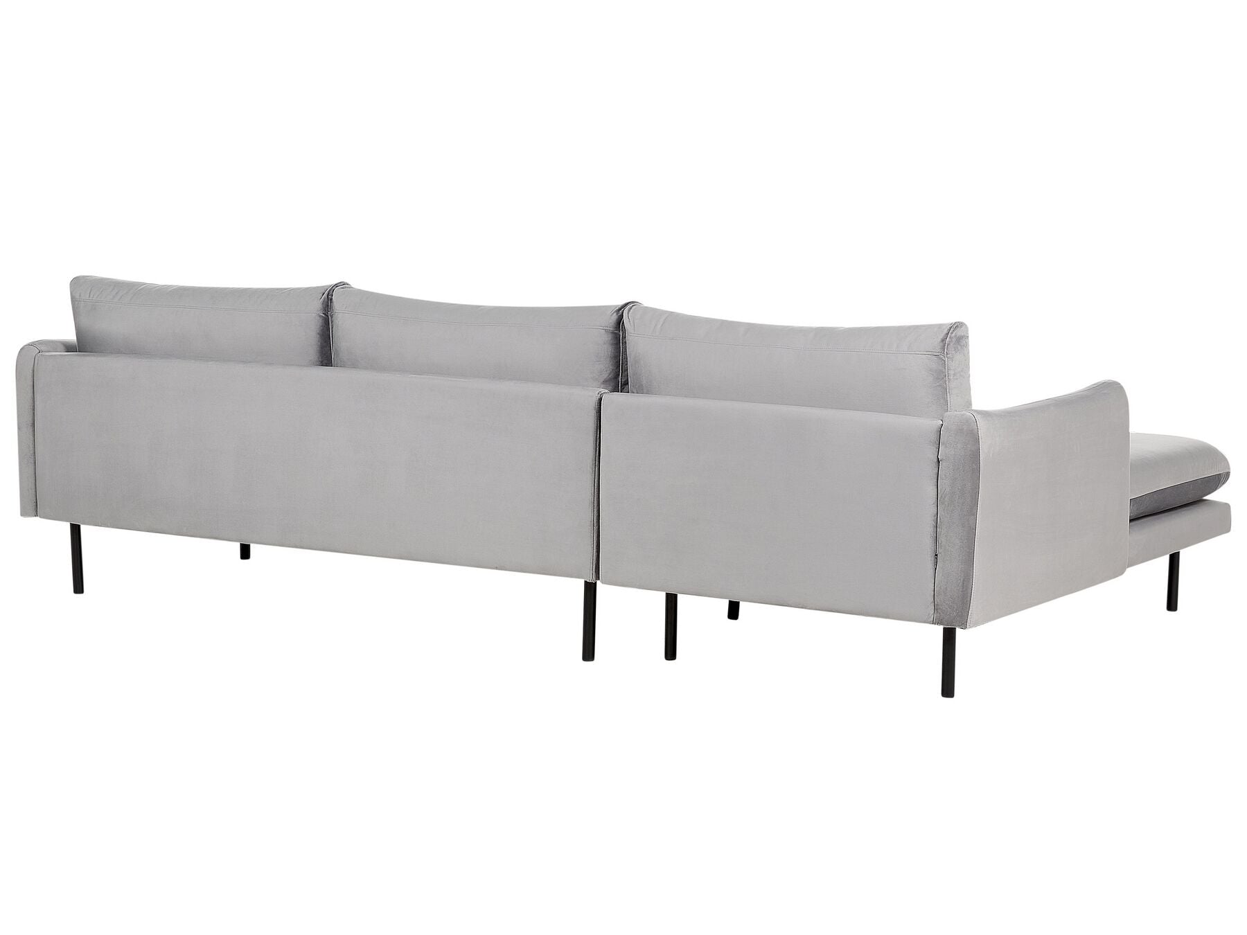 Corner Sofa VINTERBRO Velvet Grey 4 Seater Right Hand