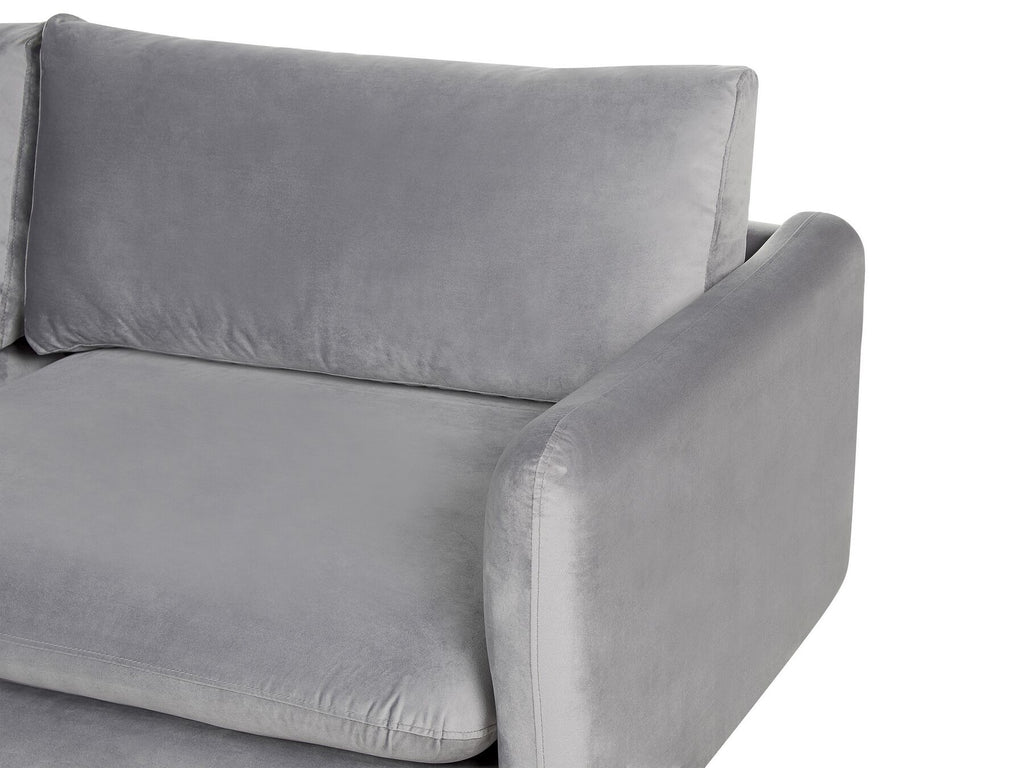 Corner Sofa VINTERBRO Velvet Grey 4 Seater Right Hand