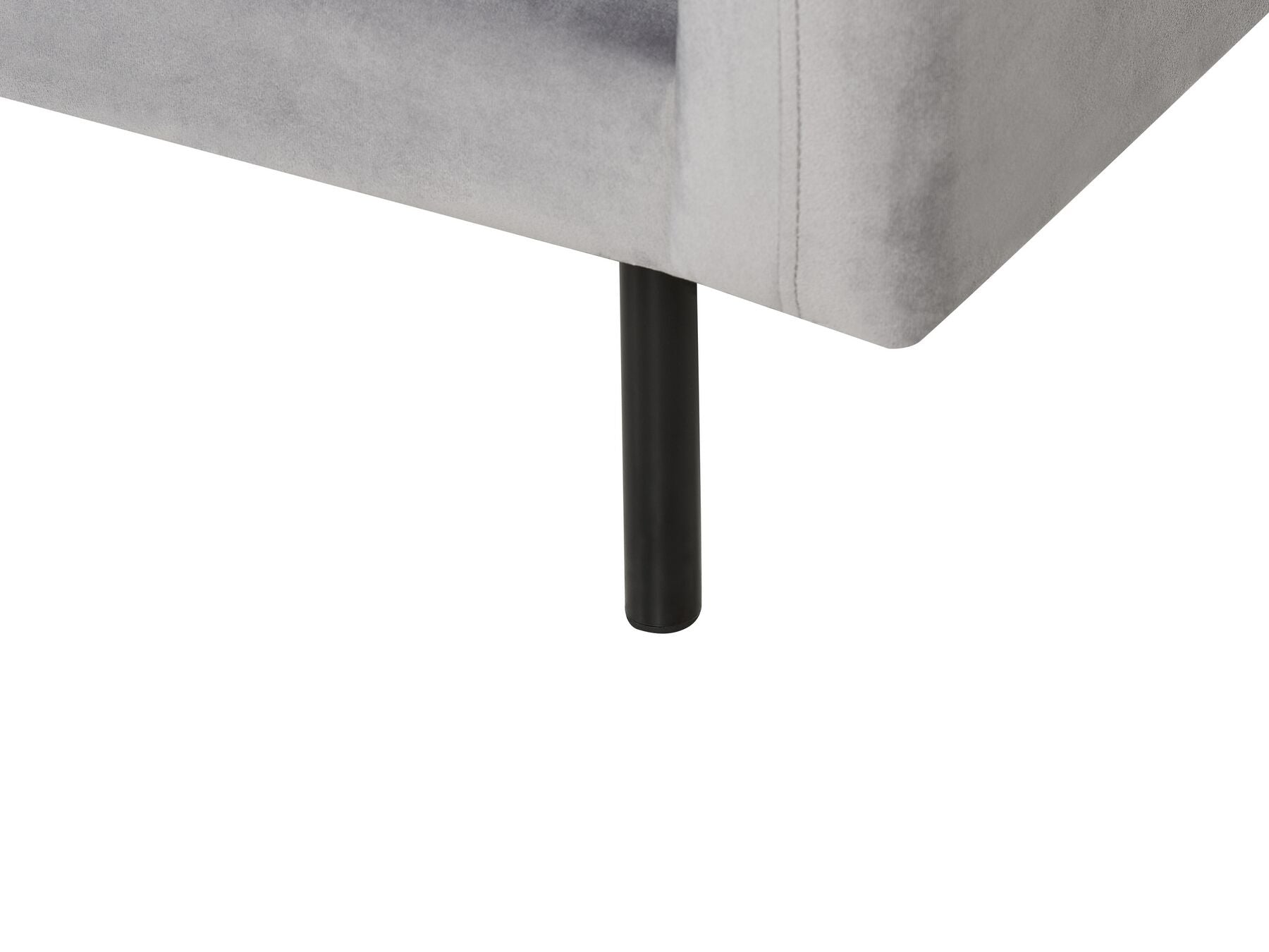 Corner Sofa VINTERBRO Velvet Grey 4 Seater Right Hand