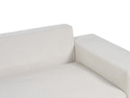 Corner Sofa Bed LUSPA Fabric Light Beige with Storage 3 Seater Left Hand