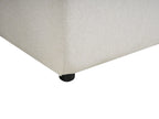 Corner Sofa Bed LUSPA Fabric Light Beige with Storage 3 Seater Left Hand
