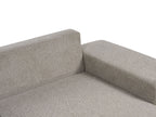 Corner Sofa Bed LUSPA Fabric Taupe with Storage 3 Seater Right Hand