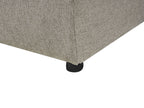Corner Sofa Bed LUSPA Fabric Taupe with Storage 3 Seater Right Hand