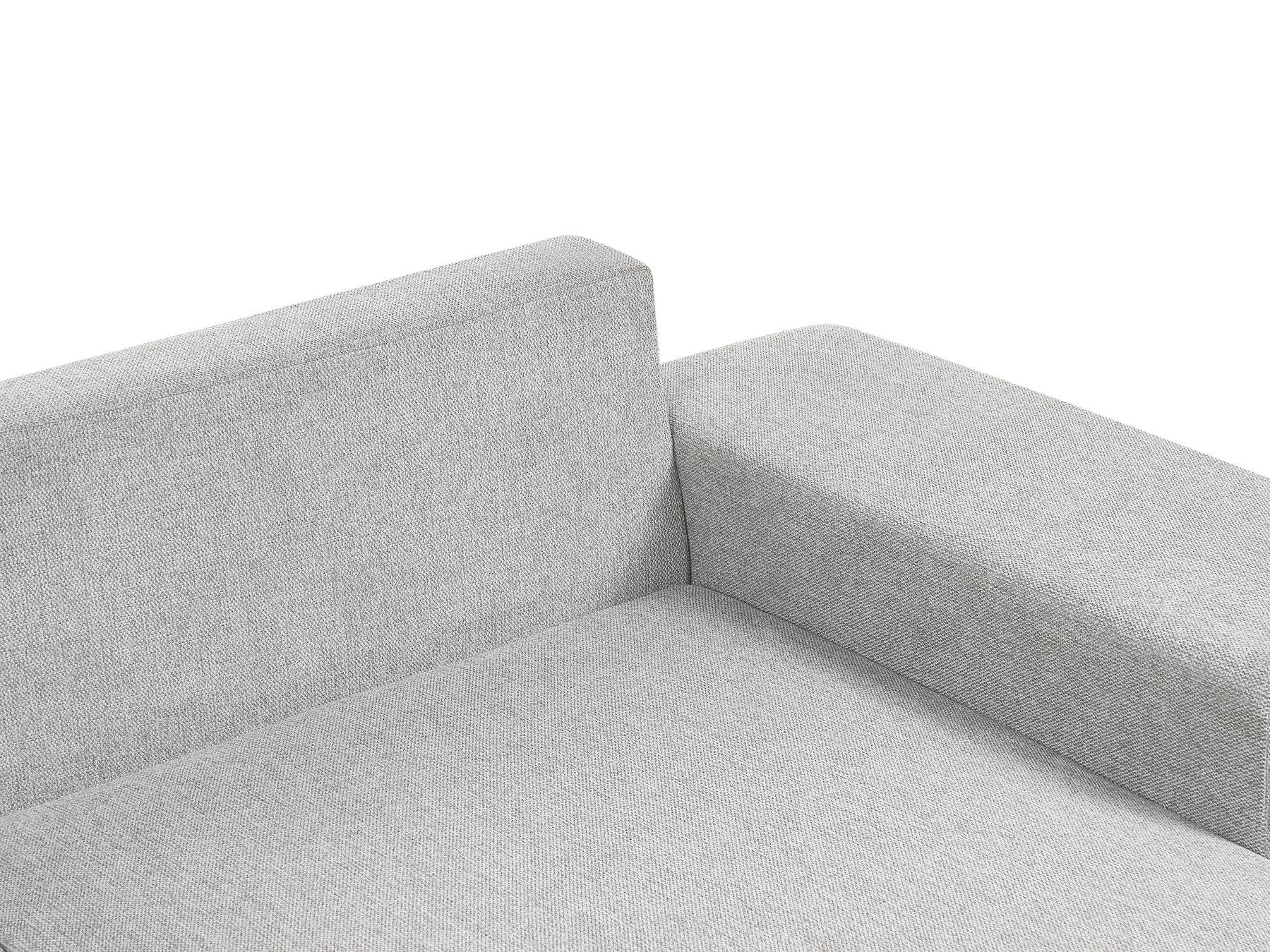 Corner Sofa Bed LUSPA Fabric Light Grey with Storage 3 Seater Left Hand