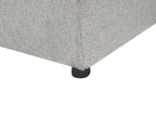 Corner Sofa Bed LUSPA Fabric Light Grey with Storage 3 Seater Left Hand