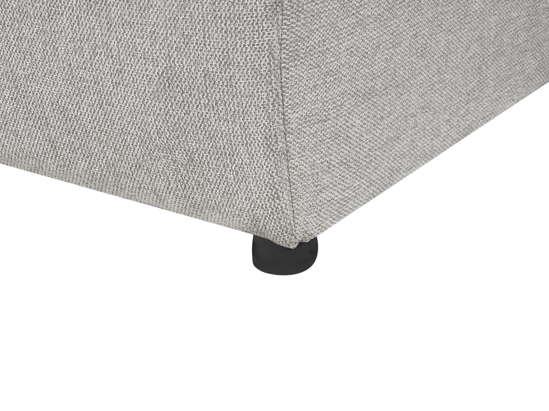 Corner Sofa Bed LUSPA Fabric Light Grey with Storage 3 Seater Left Hand