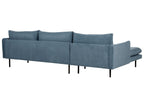 Corner Sofa VINTERBRO Chenille Blue 4 Seater Right Hand