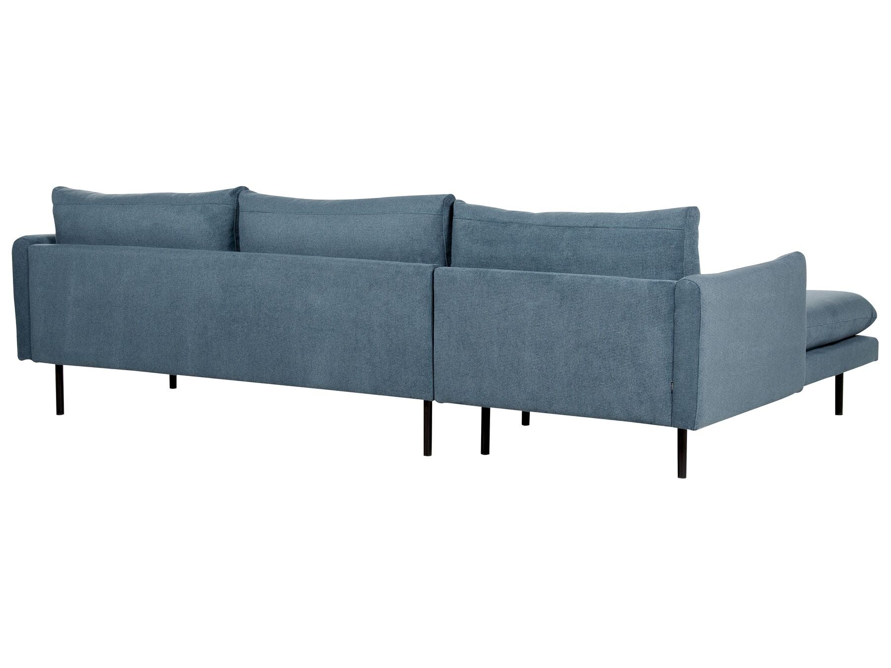 Corner Sofa VINTERBRO Chenille Blue 4 Seater Right Hand