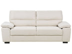 3 Seater Fabric Sofa Light Beige VOGAR
