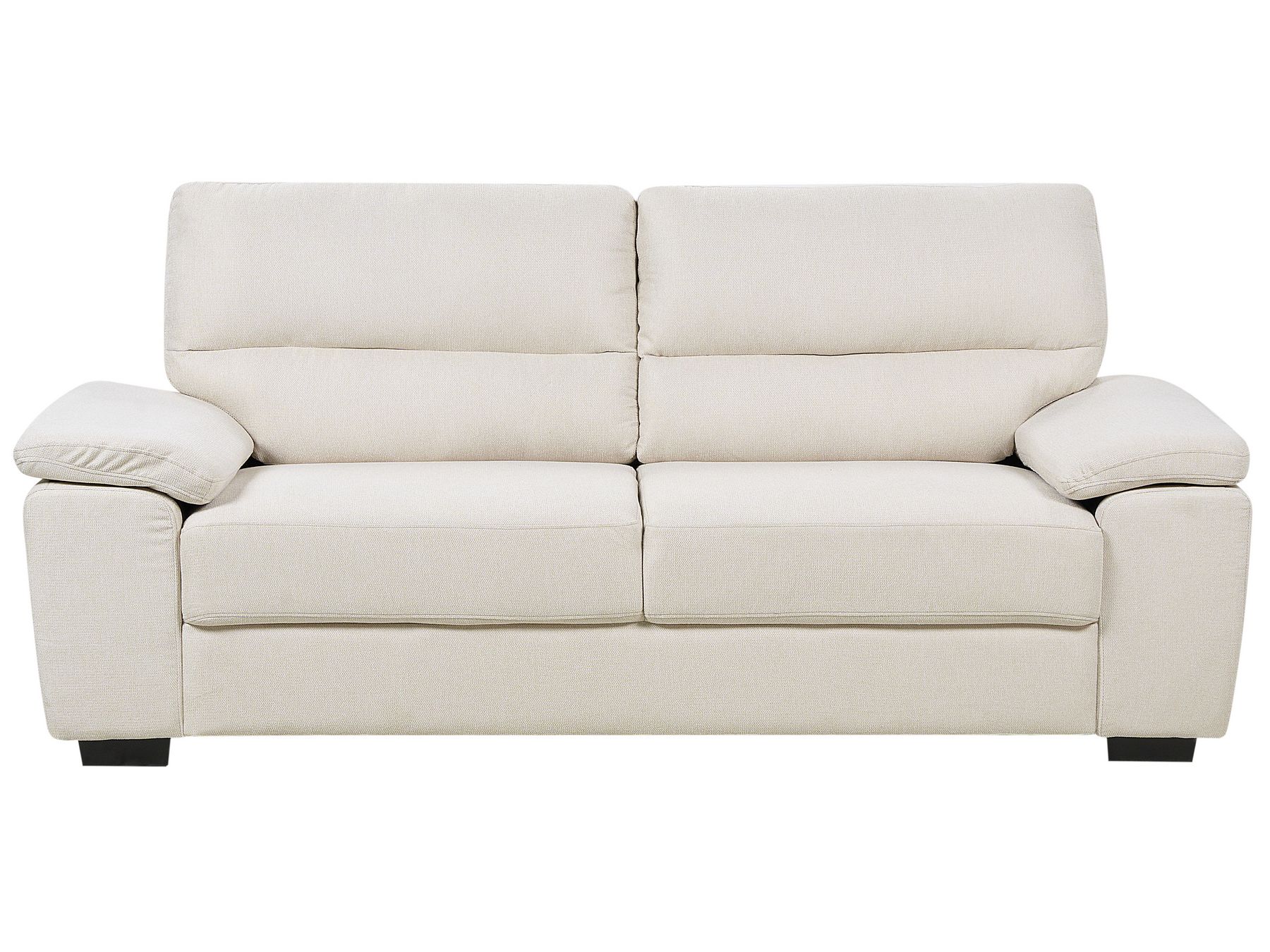 3 Seater Fabric Sofa Light Beige VOGAR