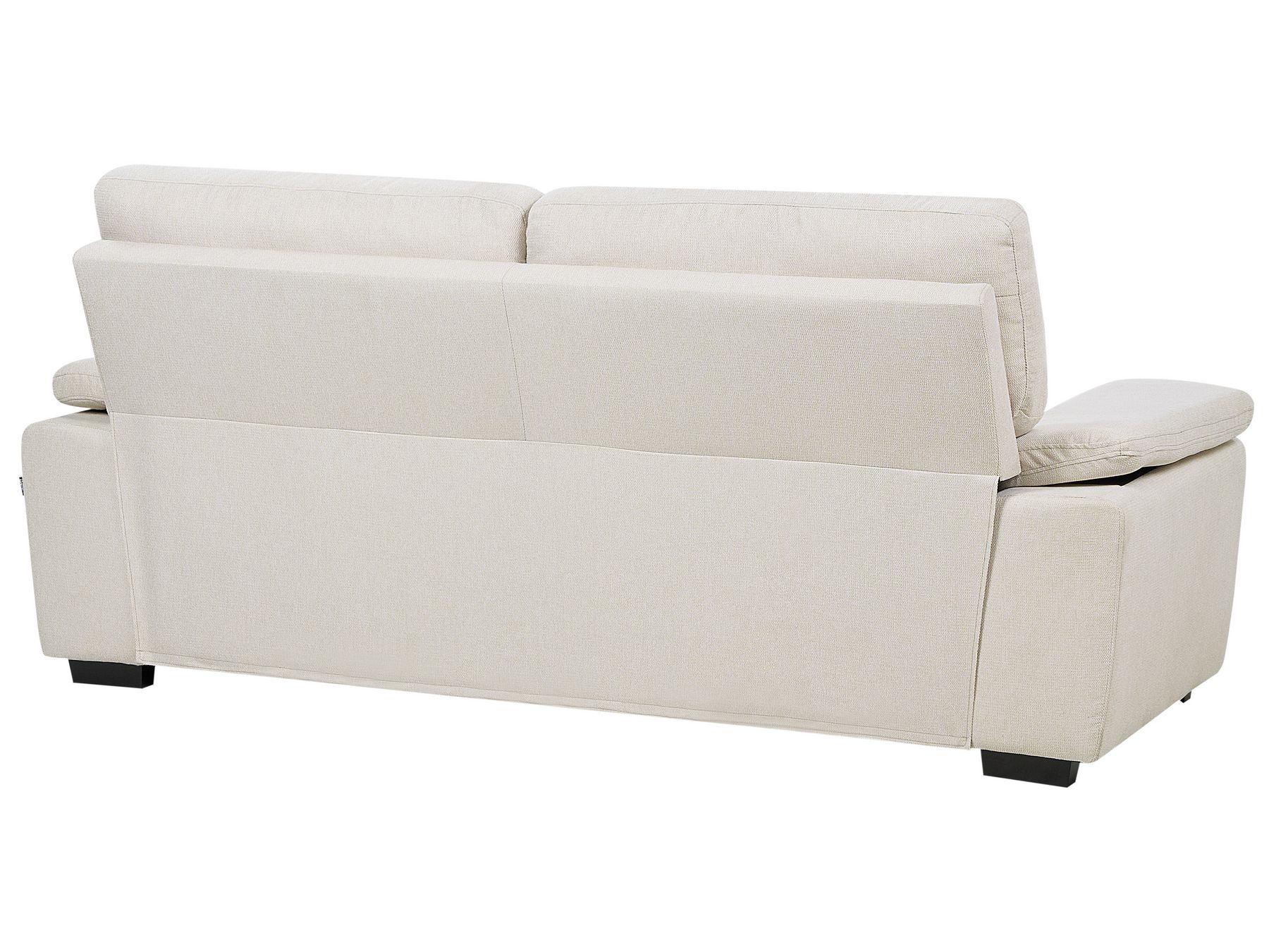3 Seater Fabric Sofa Light Beige VOGAR