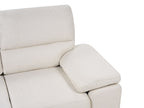3 Seater Fabric Sofa Light Beige VOGAR