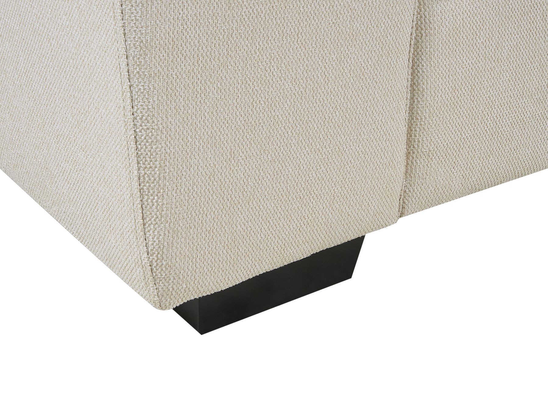 3 Seater Fabric Sofa Light Beige VOGAR