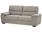3 Seater Fabric Sofa Light Brown VOGAR