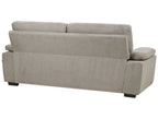 3 Seater Fabric Sofa Light Brown VOGAR