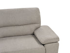 3 Seater Fabric Sofa Light Brown VOGAR