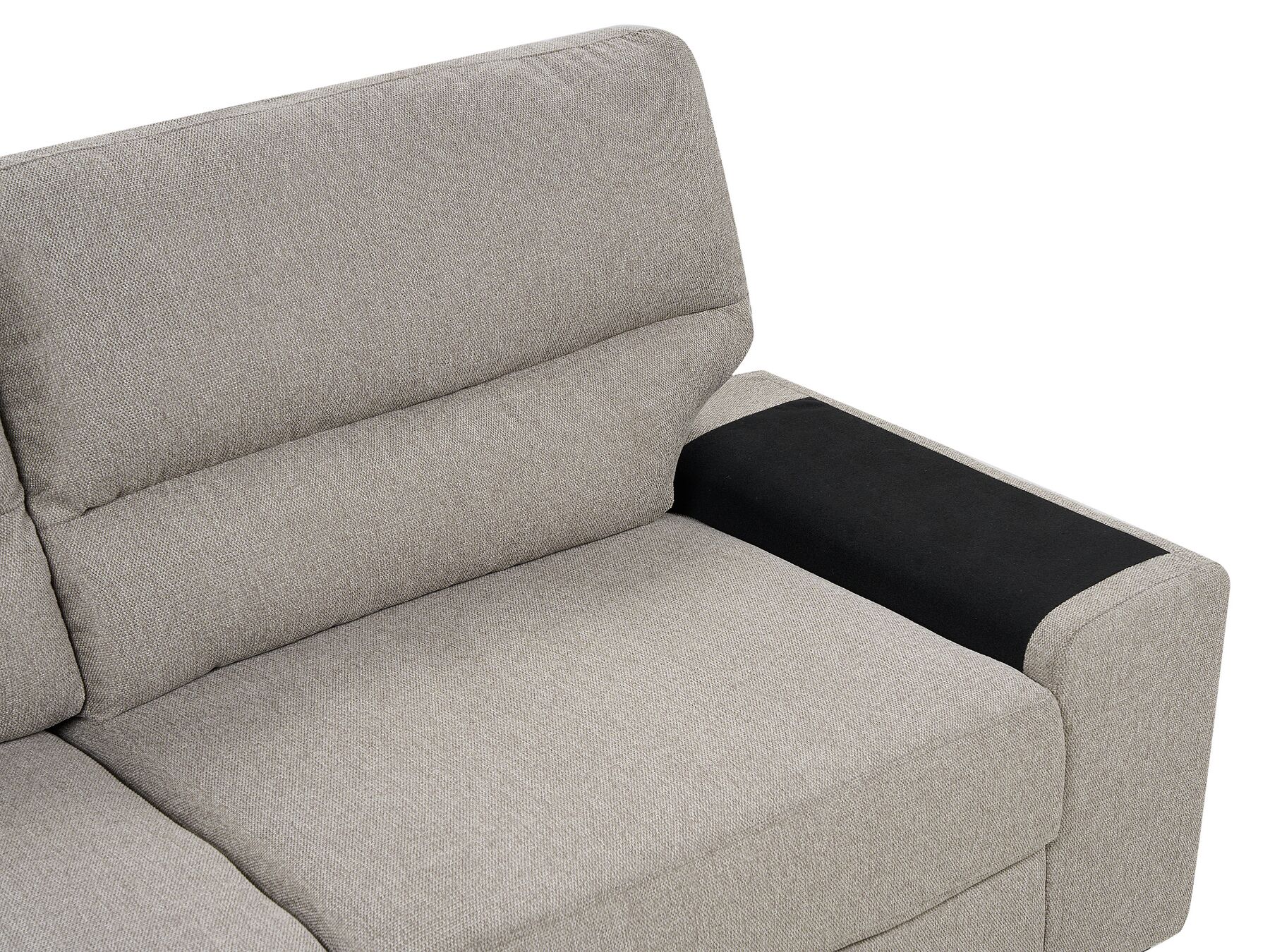 3 Seater Fabric Sofa Light Brown VOGAR