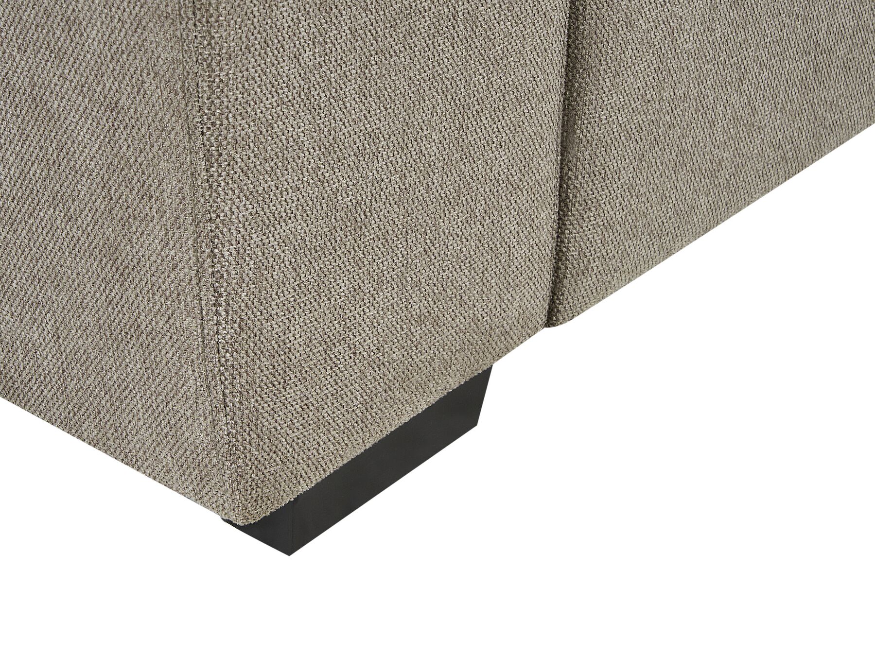3 Seater Fabric Sofa Light Brown VOGAR