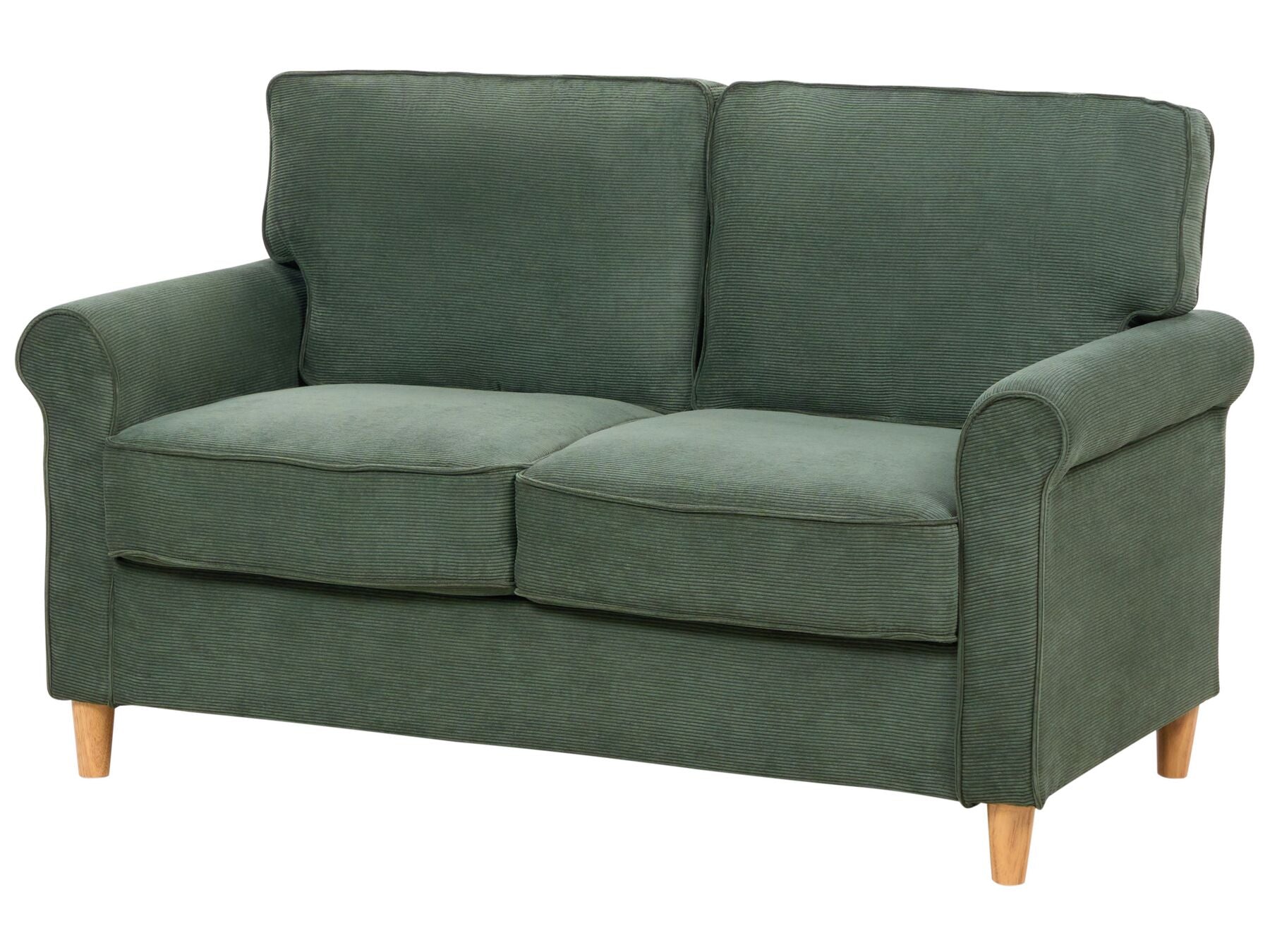 2 Seater Jumbo Cord Sofa Dark Green RONNEBY