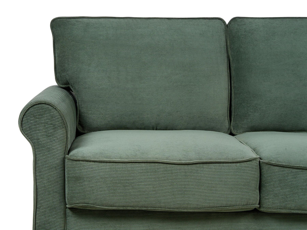 2 Seater Jumbo Cord Sofa Dark Green RONNEBY