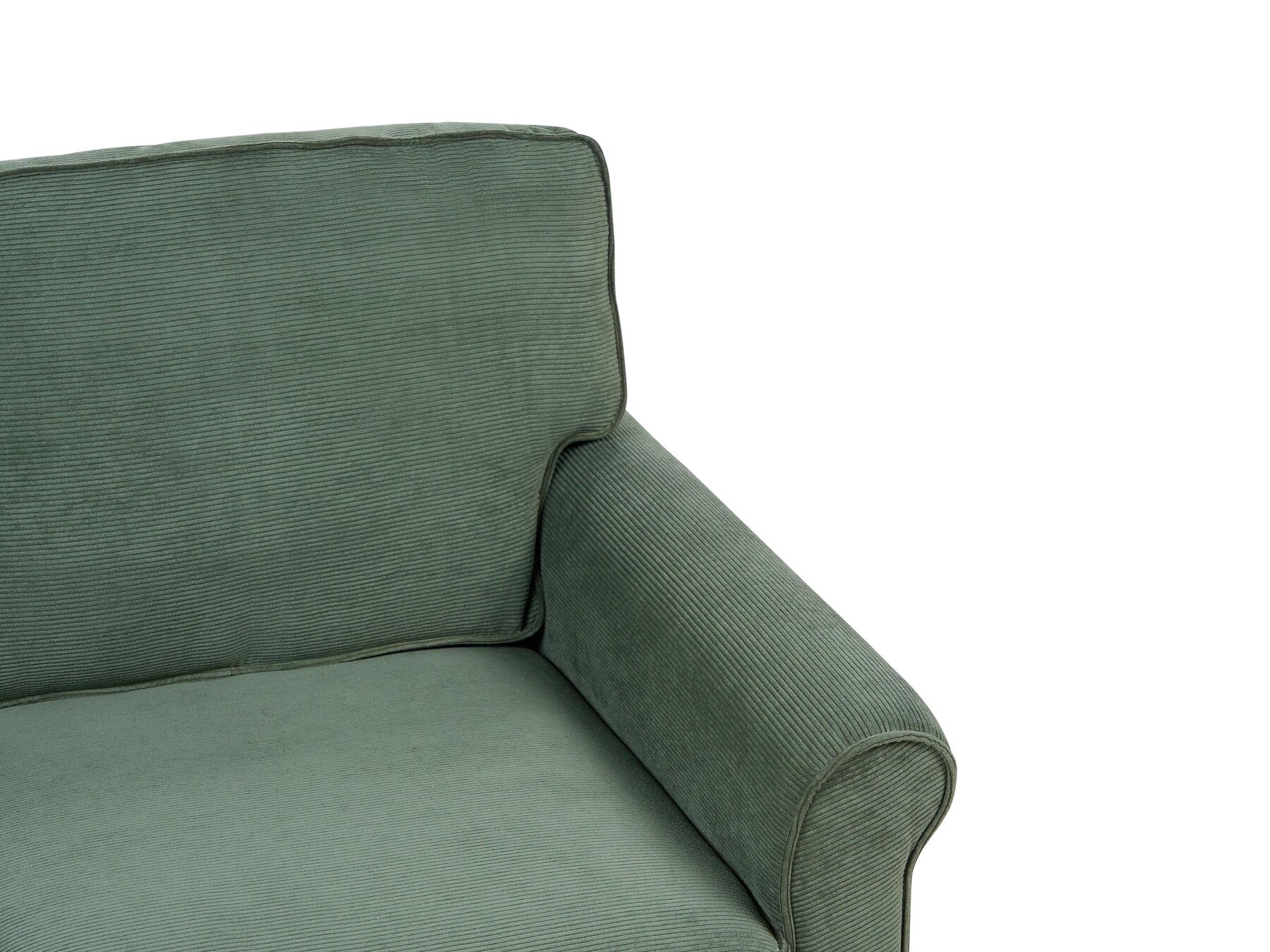 2 Seater Jumbo Cord Sofa Dark Green RONNEBY