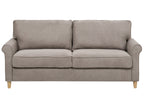 3 Seater Fabric Sofa Light Brown RONNEBY