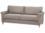 3 Seater Fabric Sofa Light Brown RONNEBY