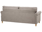 3 Seater Fabric Sofa Light Brown RONNEBY