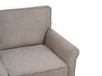 3 Seater Fabric Sofa Light Brown RONNEBY