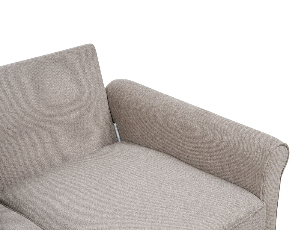 3 Seater Fabric Sofa Light Brown RONNEBY