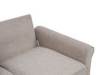 3 Seater Fabric Sofa Light Brown RONNEBY