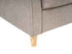 3 Seater Fabric Sofa Light Brown RONNEBY