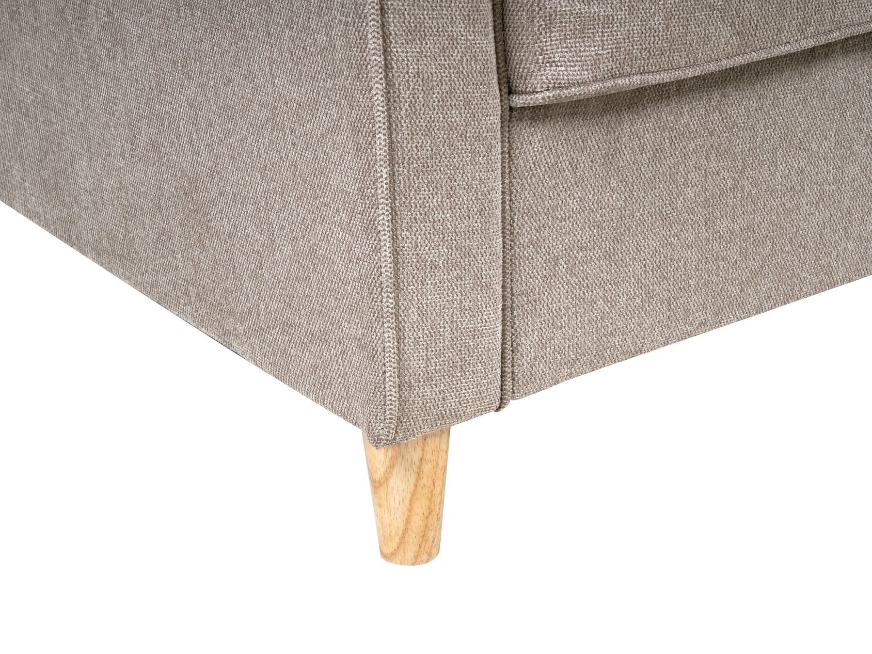3 Seater Fabric Sofa Light Brown RONNEBY