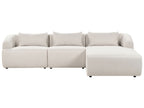 Corner Sofa SVANSELE Fabric Light Beige 3 Seater Left Hand