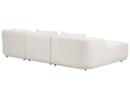 Right Hand Fabric Corner Sofa Beige SVANSELE