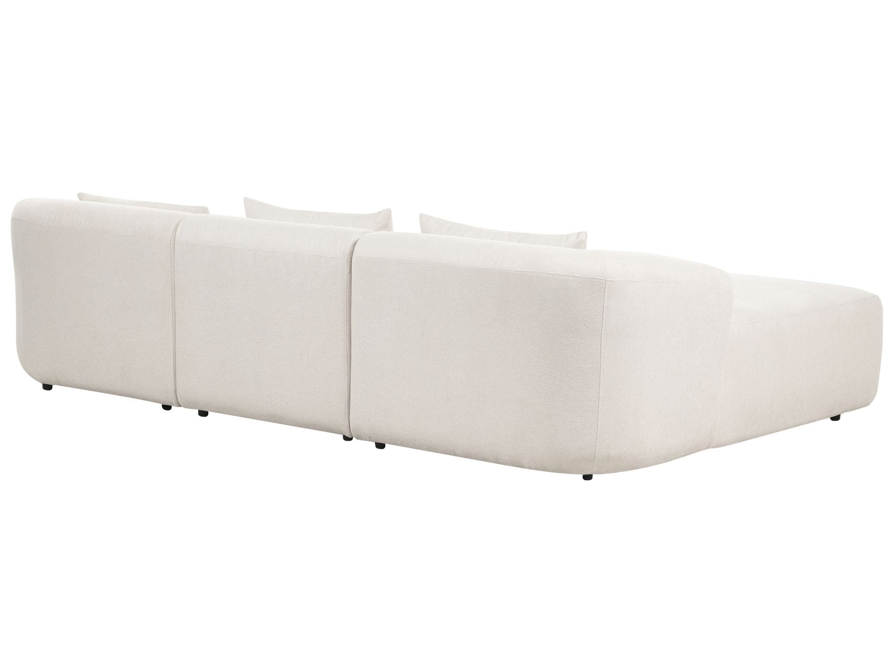 Right Hand Fabric Corner Sofa Beige SVANSELE