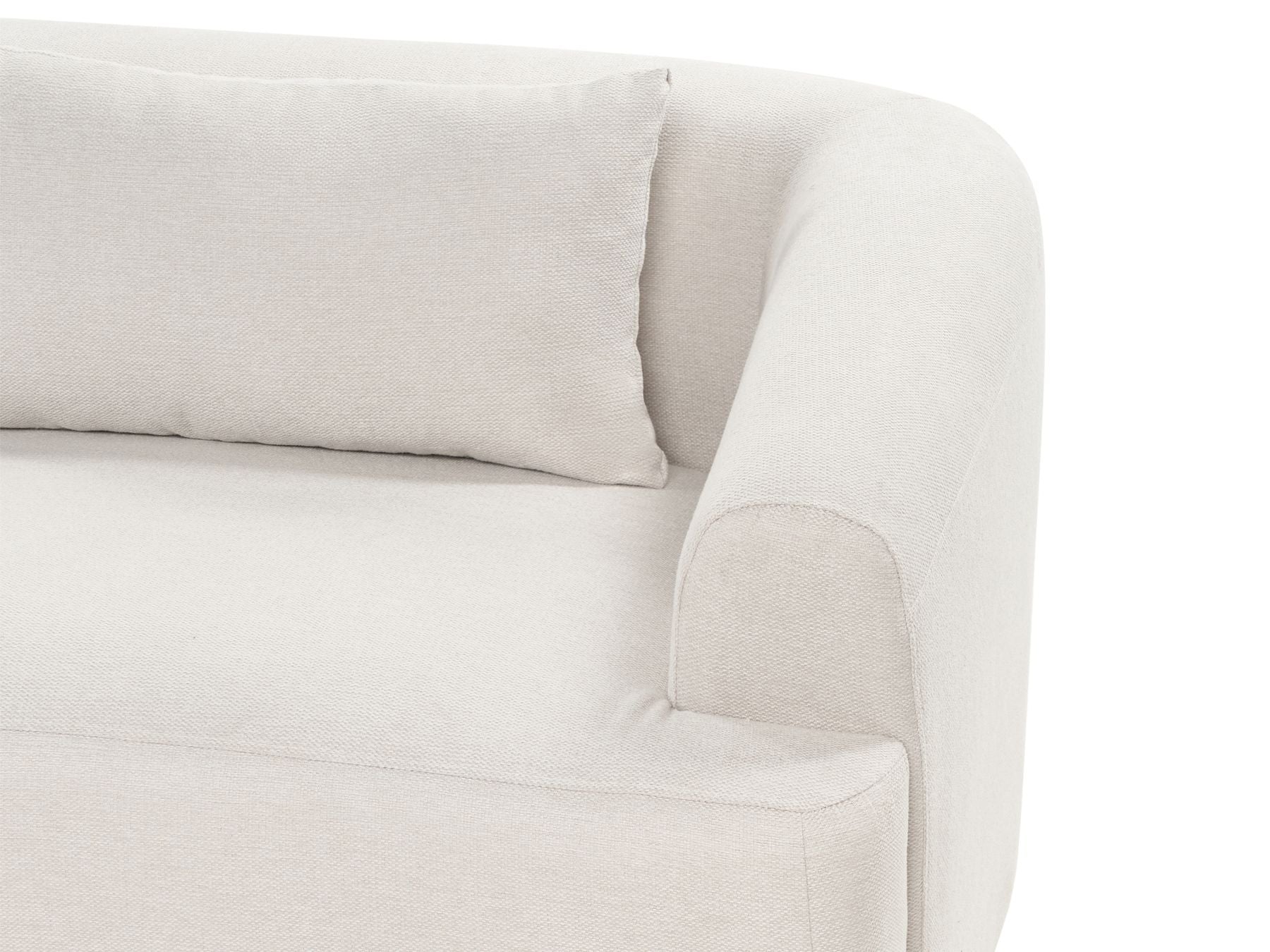 Right Hand Fabric Corner Sofa Beige SVANSELE