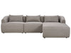 Corner Sofa Fabric Taupe 3 Seater Left Hand
