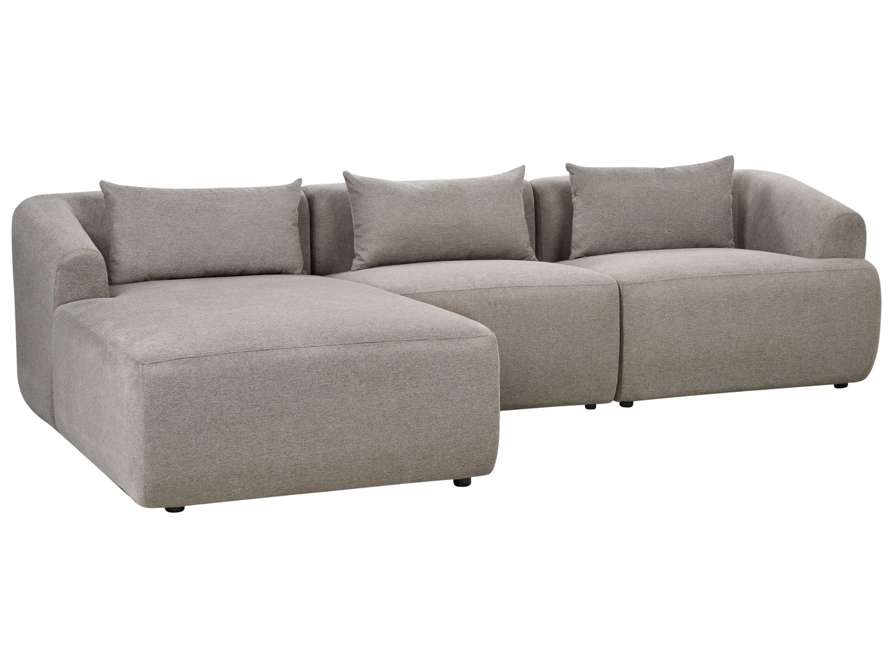 Right Hand Fabric Corner Sofa Taupe SVANSELE