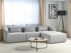 Corner Sofa SVANSELE Fabric Grey 3 Seater Left Hand