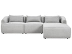Corner Sofa SVANSELE Fabric Grey 3 Seater Left Hand