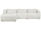 Right Hand Boucle Corner Sofa White SVANSELE