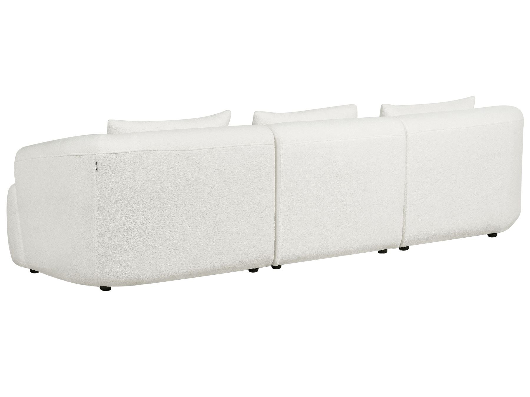 Right Hand Boucle Corner Sofa White SVANSELE