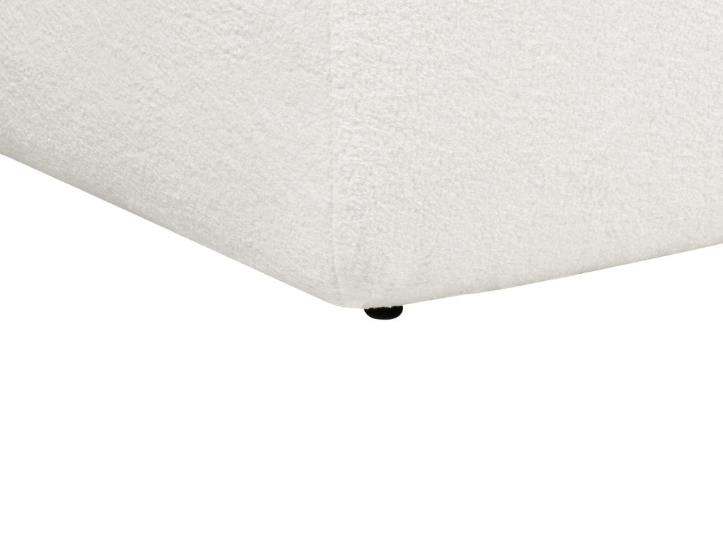 Right Hand Boucle Corner Sofa White SVANSELE