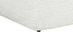 Right Hand Boucle Corner Sofa White SVANSELE