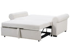 Sofa Bed SILDA Fabric Light Beige 2 Seater