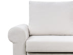 Sofa Bed SILDA Fabric Light Beige 2 Seater
